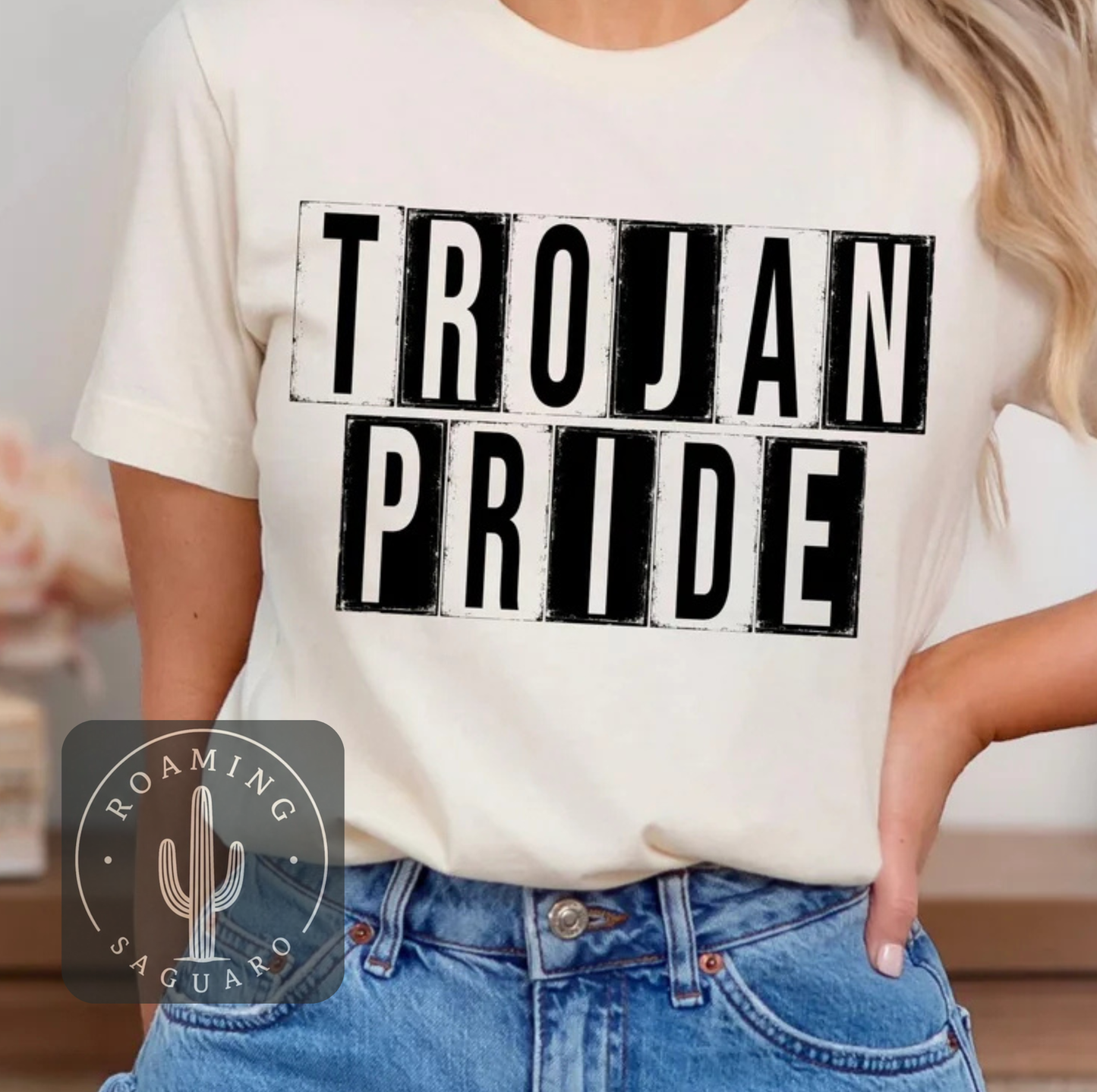Black & White Trojan Pride